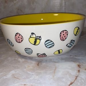 Peanuts: Easter theme cream base ceramic serving bowl